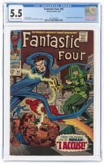 FANTASTIC FOUR #65 AUGUST 1967 CGC 5.5 FINE- (FIRST RONAN THE ACCUSER).