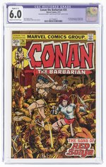 CONAN THE BARBARIAN #24 MARCH 1973 CGC RESTORED 6.0 SLIGHT (C-1) FINE (FIRST FULL RED SONJA).