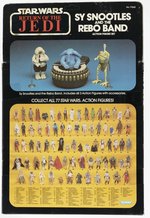 STAR WARS: RETURN OF THE JEDI (1983) - SY SNOOTLES AND THE REBO BAND BOXED ACTION FIGURE SET.