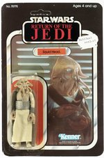 STAR WARS: RETURN OF THE JEDI (1983) - SQUID HEAD 65 BACK-B CARDED ACTION FIGURE.