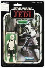 STAR WARS: RETURN OF THE JEDI (1983) - BIKER SCOUT 65 BACK-B CARDED ACTION FIGURE.