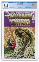 SWAMP THING #1 OCTOBER-NOVEMBER 1972 CGC 7.5 VF- (FIRST ALEC HOLLAND).