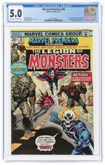 MARVEL PREMIERE #28 FEBRUARY 1976 CGC 5.0 VG/FINE (FIRST LEGION OF MONSTERS).