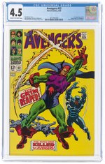 AVENGERS #52 MAY 1968 CGC 4.5 VG+ (FIRST GRIM REAPER).