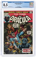 TOMB OF DRACULA #13 OCTOBER 1973 CGC 8.5 VF+.