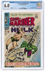 TALES TO ASTONISH #100 FEBRUARY 1968 CGC 6.0 FINE (HULK VS. SUB-MARINER).