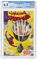 AMAZING SPIDER-MAN #61 JUNE 1968 CGC 6.5 FINE+.