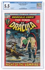 TOMB OF DRACULA #1 APRIL 1972 CGC 5.5 FINE- (FIRST DRACULA).