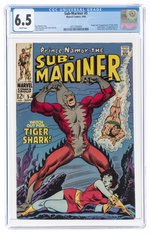 SUB-MARINER #5 SEPTEMBER 1968 CGC 6.5 FINE+ (FIRST TIGER SHARK).