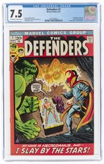 DEFENDERS #1 AUGUST 1972 CGC 7.0 FINE/VF.