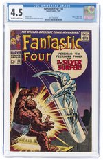 FANTASTIC FOUR #55 OCTOBER 1966 CGC 4.5 VG+ (THING VS. SILVER SURFER).