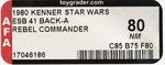 STAR WARS: THE EMPIRE STRIKES BACK (1980) - REBEL COMMANDER 41 BACK-A AFA 80 NM.