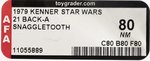 STAR WARS (1978) - SNAGGLETOOTH 21 BACK-A AFA 80 NM.