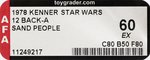 STAR WARS (1978) - SAND PEOPLE (TUSKEN RAIDER) 12 BACK-A AFA 60 EX.