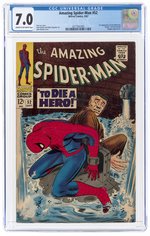 AMAZING SPIDER-MAN #52 SEPTEMBER 1967 CGC 7.0 FINE/VF (FIRST JOE ROBERTSON).