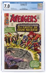 AVENGERS #13 FEBRUARY 1965 CGC 7.0 FINE/VF (FIRST COUNT NEFARIA).