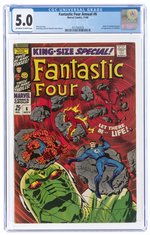 FANTASTIC FOUR ANNUAL #6 NOVEMBER 1968 CGC 5.0 VG/FINE (BIRTH OF FRANKLIN RICHARDS & FIRST ANNIHILUS).