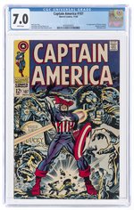 CAPTAIN AMERICA #107 NOVEMBER 1968 CGC 7.0 FINE/VF (FIRST DOCTOR FAUSTUS).