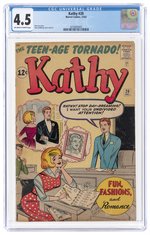 KATHY #20 DECEMBER 1962 CGC 4.5 VG+.