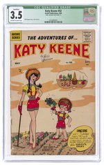 KATY KEENE #52 MAY 1960 CGC QUALIFIED 3.5 VG-.