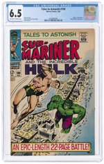 TALES TO ASTONISH #100 FEBRUARY 1968 CGC 6.5 FINE+ (INCREDIBLE HULK VS. SUB-MARINER).