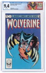 WOLVERINE LIMITED SERIES #2 OCTOBER 1982 CGC 9.4 NM (FIRST YUKIO).