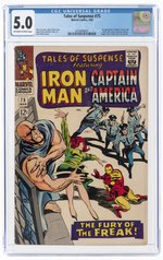 TALES OF SUSPENSE #75 MARCH 1966 CGC 5.0 VG/FINE (FIRST SHARON CARTER & BATROC THE LEAPER).