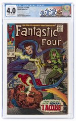 FANTASTIC FOUR #65 AUGUST 1967 CGC 4.0 VG (FIRST RONAN THE ACCUSER).