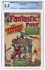 FANTASTIC FOUR #26 MAY 1964 CGC 3.5 VG- (THING VS. INCREDIBLE HULK).