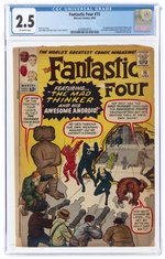 FANTASTIC FOUR #15 JUNE 1963 CGC 2.5 GOOD+ (FIRST MAD THINKER & AWESOME ANDROID).