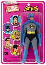 WORLD'S GREATEST SUPER-HEROES BATMAN MEGO FRENCH ISSUE ACTION FIGURE ON PIN PIN TOYS CARD.