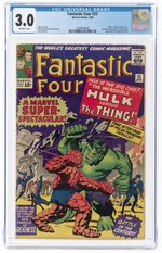 FANTASTIC FOUR #25 APRIL 1964 CGC 3.0 GOOD/VG.