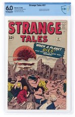 STRANGE TALES #97 JUNE 1962 CBCS 6.0 FINE.