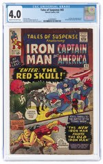 TALES OF SUSPENSE #65 MAY 1965 CGC 4.0 VG (FIRST SILVER AGE RED SKULL).