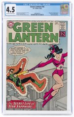 GREEN LANTERN VOL. 2 #16 OCTOBER 1962 CGC 4.5 VG+ (FIRST SILVER AGE STAR SAPPHIRE).