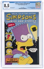 SIMPSONS COMICS AND STORIES #1 1993 CGC 8.5 VF+ (FIRST SIMPSONS IN COMICS).