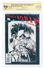 ALL STAR BATMAN & ROBIN THE BOY WONDER #8 JANUARY 2008 CBCS VERIFIED SIGNATURE 9.6 NM+ (RETAILER ROUNDTABLE PROGRAM EDITION).