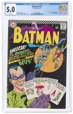 BATMAN #179 MARCH 1966 CGC 5.0 VG/FINE.