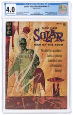 DOCTOR SOLAR, MAN OF THE ATOM #1 OCTOBER 1962 CGC 4.0 VG (FIRST DOCTOR SOLAR).