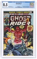 GHOST RIDER #2 OCTOBER 1973 CGC 8.5 VF+ (FIRST FULL DAIMON HELLSTROM & FIRST SON OF SATAN CAMEO).