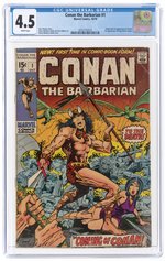 CONAN THE BARBARIAN #1 OCTOBER 1970 CGC 4.5 VG+ (FIRST CONAN).