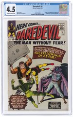 DAREDEVIL #6 FEBRUARY 1965 CGC 4.5 VG+.