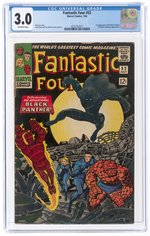 FANTASTIC FOUR #52 JULY 1966 CGC 3.0 GOOD/VG (FIRST BLACK PANTHER).