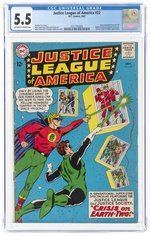 JUSTICE LEAGUE OF AMERICA #22 SEPTEMBER 1963 CGC 5.5 FINE-.