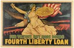 WWI FOURTH LIBERTY LOAN J. SCOTT WILLIAMS POSTER.