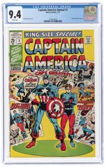 CAPTAIN AMERICA ANNUAL #1 JANUARY 1971 CGC 9.4 NM.