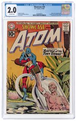 SHOWCASE #34 SEPTEMBER-OCTOBER 1961 CGC 2.0 GOOD (FIRST SILVER AGE ATOM).