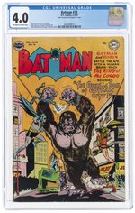 BATMAN #75 FEBRUARY-MARCH 1953 CGC 4.0 VG.