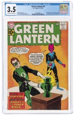 GREEN LANTERN VOL. 2 #9 NOVEMBER-DECEMBER 1961 CGC 3.5 VG-.