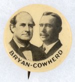 BRYAN & COWHERD MISSOURI COATTAIL BUTTON.